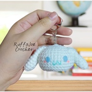 Cinnamoroll/Mocha Crochet Keychain