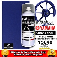 Matte Sport Rim Purple Blue Yamaha Y15 LC Y5048 Cover High Quality Paint CW Aerosol DIY Spray 370ml Cat Spray Bottle