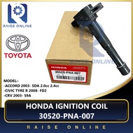 Honda Ignition Plug Coil Accord SDA CM4 2.0 CM5 2.4 & Civic 2.0 Type-R SNA FD2 & CR-V S9A RD5 (K20 K