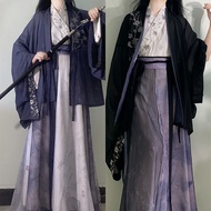 Taiwan Shipping Hanfu Nange Original Wei Jin Southern North South Dynasty Pleated Clothes Cross Coll