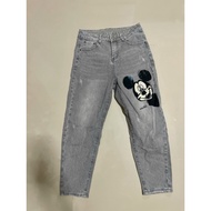 Mickey Pattern Skinny Jeans (Forward) Waist 28-32 Can Be Worn