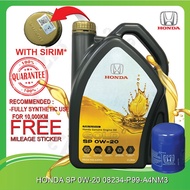 🇲🇾ORI SIRIM HONDA FULLY 0W20 4L JAZZ CITY BRV HRV FREED CRV CIVIC ACCORD INSIGHT CRZ ENGINE OIL SYNT