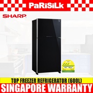 (Bulky) Sharp SJ-PG60P2-BK Top Freezer Refrigerator (600L)