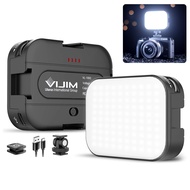 2 Pack VIJIM VL100C Bi-Color LED Video Light on Camera,Mini Rechargeable 2000mAh LED Camera Lights,C