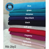 Rib 2x2 / kain rib cotton /sweater/ kain tshirt #MES