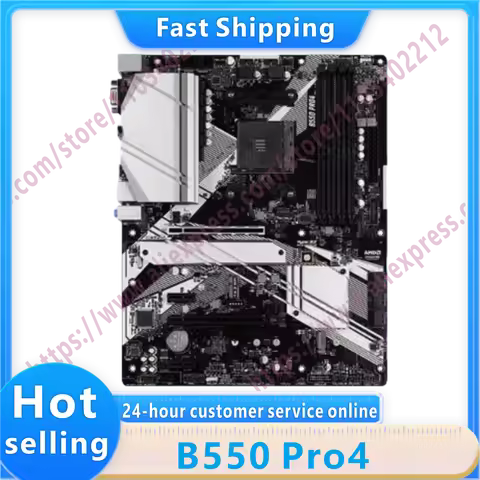 B550 Pro4 B550 B550M AM4 DDR4 128GB PCI-E 4.0 M.2 USB3.2 HDMI ATX