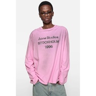 Acne Studios | SPRAYED 1996 LOGO T-SHIRT-Cotton candy pink (Authentic ️From Korean Shopping)