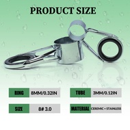 9KM MV Rod Guide 5pcs Double Foot Fishing Rod Guide 8#-12# Heavy Duty Guide for Spinning Rod Saltwat