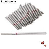 LIMERENCIA 50pcs Flat Head Nail Drill Bits, Flat Head Dead Skin Removal Nail Grinding Heads, Practic