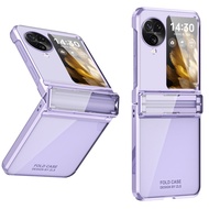 Oppo Find N3 Flip Case with Screen ProtectorHinge Protection Anti-Fingerprint Shockproof Electroplat