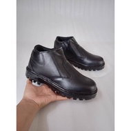 Kings Safety Boots with Steel Toe Zipper, Guaranteed Genuine Leather, Rubber Sole