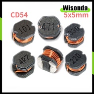 10/5Pcs CD54 Inductor Wire Wound Chip Shielded SMD Power Inductor 5 x 5mm 24Values 1uH 10uH 4.7uH 10