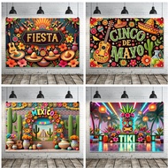 5x3ft Mexican Fiesta Theme Backdrop Mexican Festival Birthday Party Cinco De Mayo Backdrops Carnival