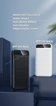 High Capacity Powerbank 30000mAh Remax RPP-141 with  2 USB and 3 input (Mirco, Type C and Iph)