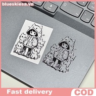 BL Waterproof 3D Metal Stiers With Girl And Cartoon Characters For Phone Laptop DIY Decoration Creat