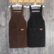 Apron kanvas kalis air UYM0 apron kalis air apron kanvas apron kustom logo Korea apron dapur apron k