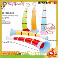 Cod Horn Trumpet New Year Trumpet/ Cheap Plastic Inflatable Trumpet/ Curved Horn Trumpet/