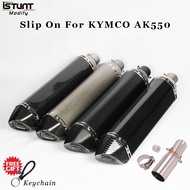 kymco ak 550 Motorcycle Exhaust pipe Muffler Escape Middle Link Pipe With Moveable DB Killer Slip On For KYMCO AK550