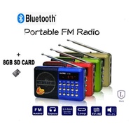 Portable FM Mini Radio Bluetooth Rechargeable MP3 Audio Player USB SD Card FM Radio Portable Digital