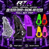 RTR RACING AIR FLITER COVER +AIR FLITER RACING FULL SET PNP AX200/NOVA160/ADV150