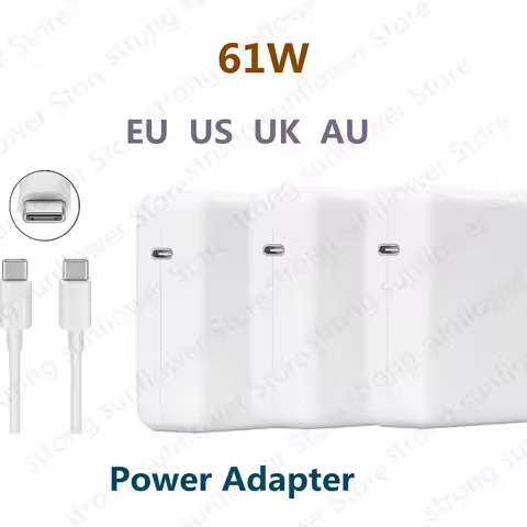 61W USB-C Notebook Laptop Charger Power Adapter with Type C Charging Cable for MacBook pro 13 releas