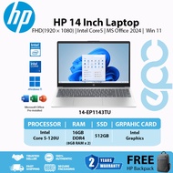 HP 14‘’ Laptop 14-EP1143TU FHD | Intel Core5 | MS Office 2024 |  Win 11 | 1 Year M365 | 2 Years Warr