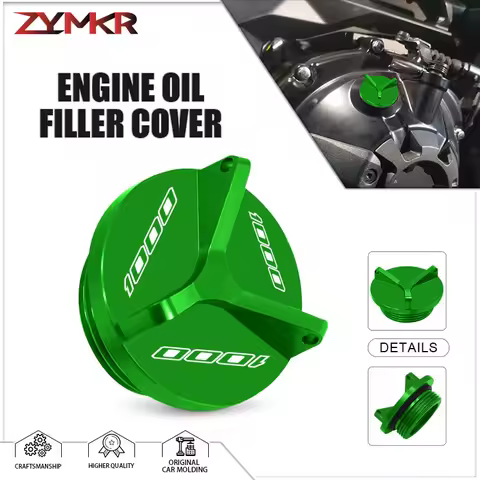 Motorcycle Accessories For Z1000 ZX6R ZX10R ZX636 Z750 Z750S Engine Oil Cover Engine Filler Plug Cap