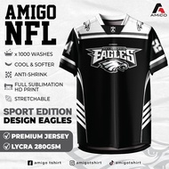 AMIGO NFL Sublimation Microfiber Jersey tshirt Design Eagles jersey jersey Malaysia viral tiktok jer