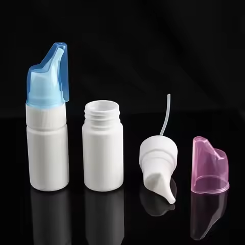 30/60ml Angled Nasal Spray Bottle Physiological Saline Nasal Wash Side Spray Empty Bottle Nasal Fine