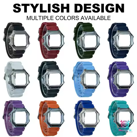 Durable Waterproof Resin Watch Strap Fit For Casio World Time AE1200 AE1300 Watch, Simple Install Wr