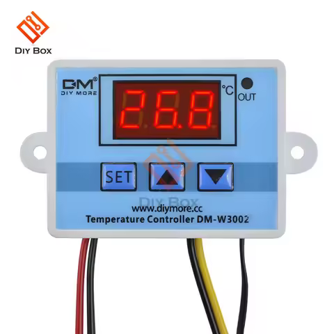 DM-W3002 XH-W3002 Digital LED Temperature Controller DC 12V 24V AC 110V-220V 10A Thermostat Control 