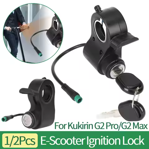 E-Scooter Ignition Lock with Keys Electric Scooter Ignition Lock Power Switch for Kukirin G2 Pro/Max
