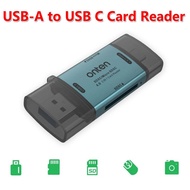 ONTEN CR631 USB-A USB-C TO 2in2 SDXC TF 4.0 Card Reader Compatible with SD/SDXCmicro (TF)/micro SDXC