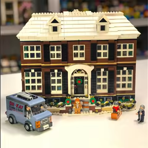 McCallister House Building Blocks Set Movie Classic Villa Model With OH-KAY Van Minifigures DIY Asse