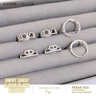 PUTIH 925 Silver ring brand model white gold-Silver 925 ring
