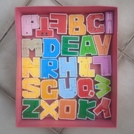 Mainan edukasi alphabet robot wiki mainan huruf a-z 26 pcs