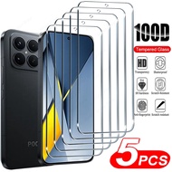 5Pcs Screen Protector for Poco F7 F8 Ultra X7 Pro 5G F6 X6 X5 F5 F4 GT X4 M4 M6 X3 Pro F3 M5 Tempere