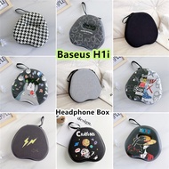 【High quality】For Baseus H1i Headphone Case Cartoon Simple Headset Storage Bag EVA Earpads Casing Bo