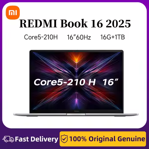 Xiaomi Notebook Redmi RedmiBook 16 2025 Edition 16-inch Intel Core i5-210H Processor 16GB RAM 512GB/