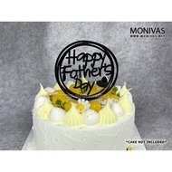 DIY Fathers Day Cake Decoration Acrylic Topper Baking Materials Party Supplies
