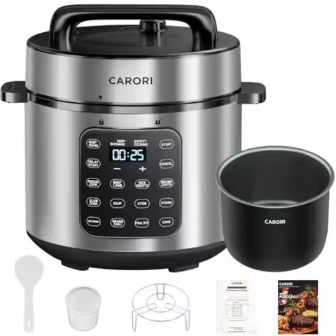 Electric Pressure Cooker 6 Qt 9 Functions Programmable Instant Pot with IMD Touchscreen Rice Cook Sl
