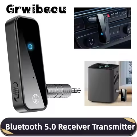 Bluetooth 5.0 Transmitter Receiver 2 in 1 C28 Wireless Adapter 3.5mm AUX for Car Music Audio Receive
