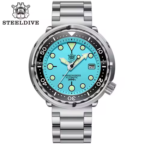 Marine Engineer SD1975 Super Luminous 300M Waterproof 47.5MM Stainless Steel Dive Tuna Can NH35 Auto
