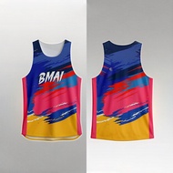 BMAI Brush Stroke Running Singlet