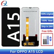 ชุดประกอบดิจิไทเซอร์ของแท้สำหรับหน้าจอ A15S A15 OPPO อะไหล่สำหรับ Oppo A15 A15S จอ LCD โทรศัพท์มือถือสำหรับ OPPO จอ A15ออปโป้