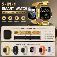 GearInk Smart Watch H11 Ultra2/H19 Promax/H29 Ultra2/AS9 with Watch Strap 2.3inch Screen 2-in-1 Blue