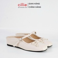 Cillie Women's Wedges High Quality Soft Smooth PU Leather No Foot Pain High Quality Vietnamese Produ