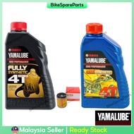 Yamalube SEMI / FULLY synthetic 10W-40 10w40 engine oil + oil filter lc135 FZ150 Y15ZR SRL110 SRL115