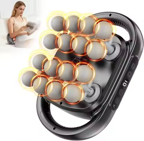 16-Head Massage Gun with 30 Speed Levels, Deep Tissue Relief for Back/Leg/Foot, Portable Design