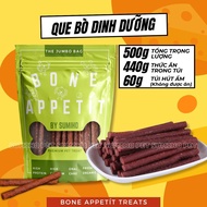 Viên và que bò dinh dưỡng cho chó Bone Appétit by Sumiho (gói 500gr) bánh snack thưởng ăn vặt cho cú